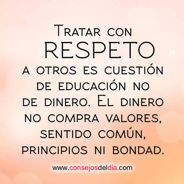 educacion y respeto